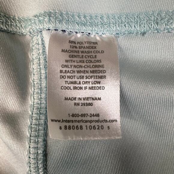 Dip Womens Blue/Teal/Pink Camo Capri Yoga Athletic Stretchy Pants Size 3X Plus - Picture 5 of 9